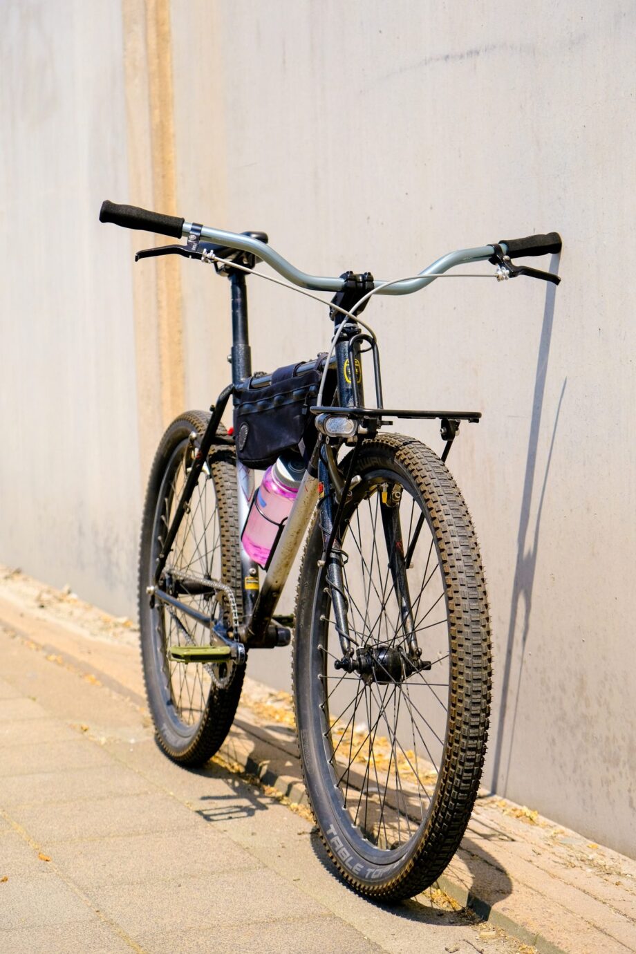 22.2 mm riser handlebars *titanium colored* — DISCONTINUED