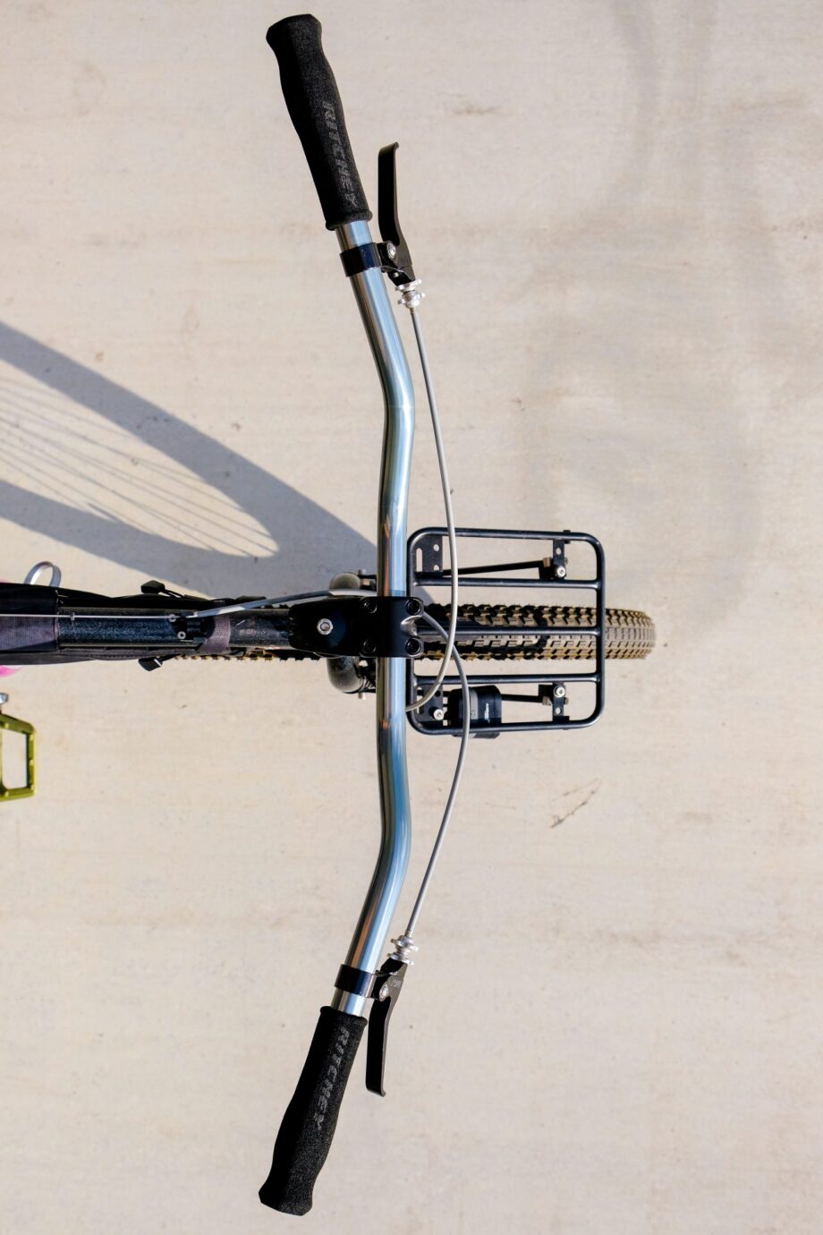 22.2 mm riser handlebars *titanium colored* — DISCONTINUED