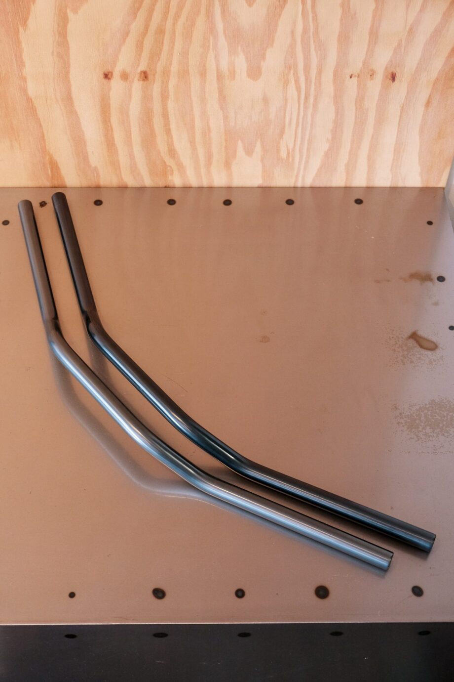 22.2 mm riser handlebars *titanium colored* — DISCONTINUED