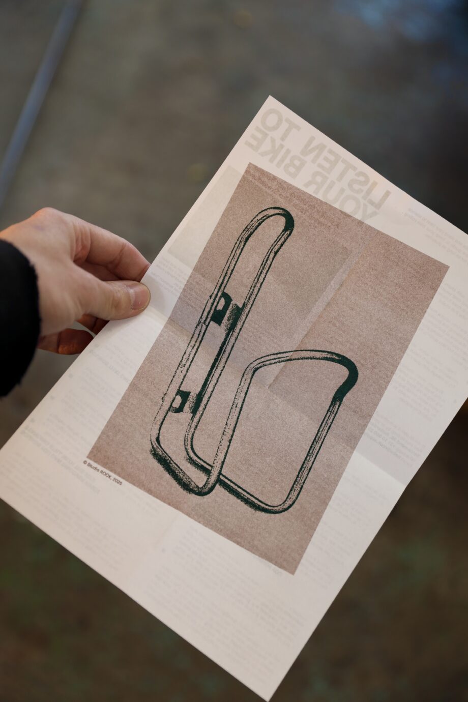 'Listen to your Bike' riso printed guide