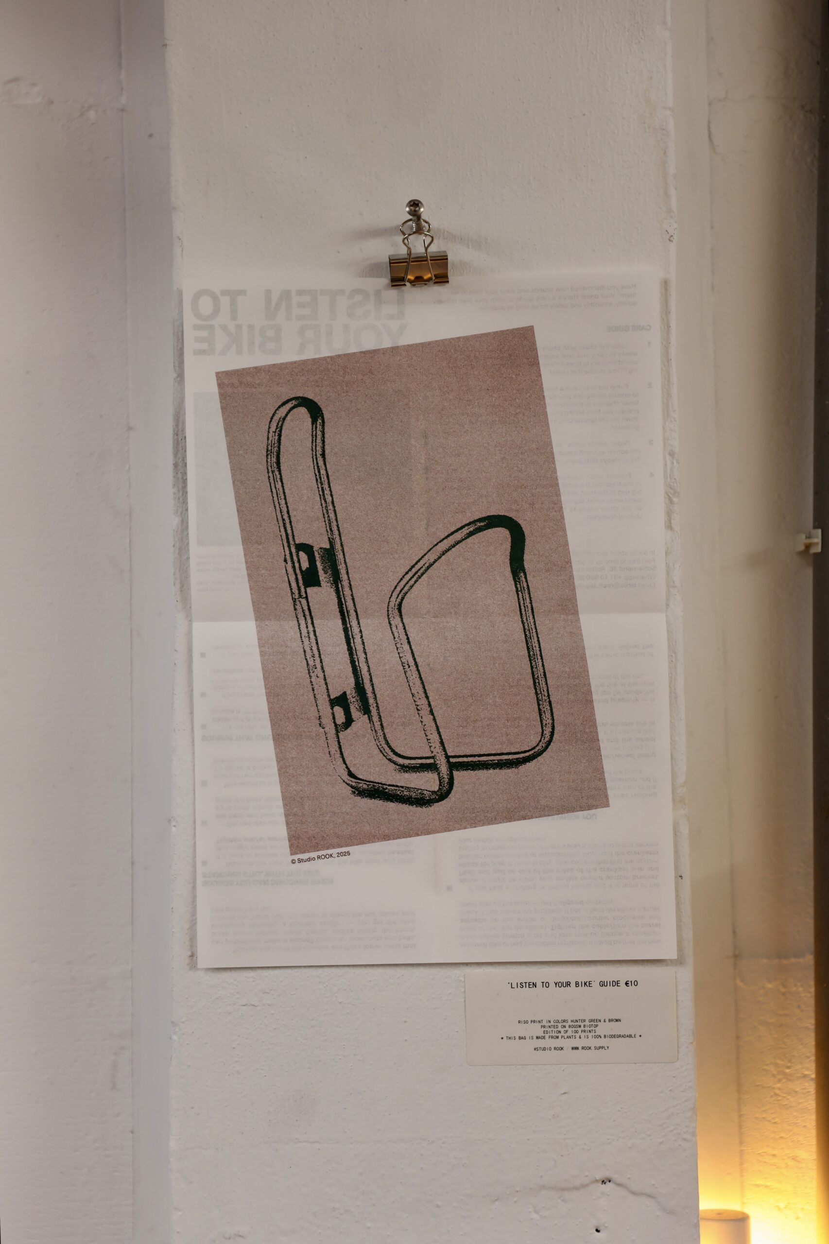 'Listen to your Bike' riso printed guide